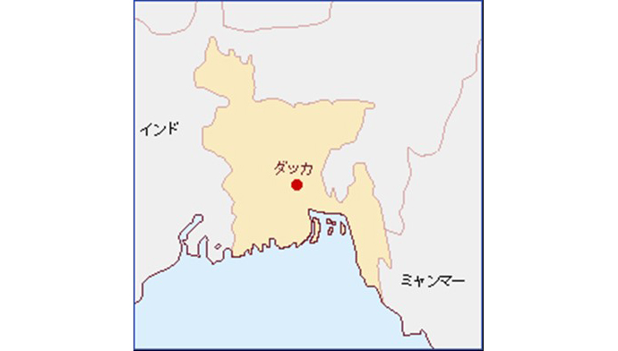 バングラデシュ国の位置図